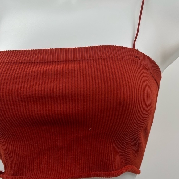 Urban Outfitters Out From Under Rust Color Ribbed Crop Cami Sz S - Picture 3 of 7